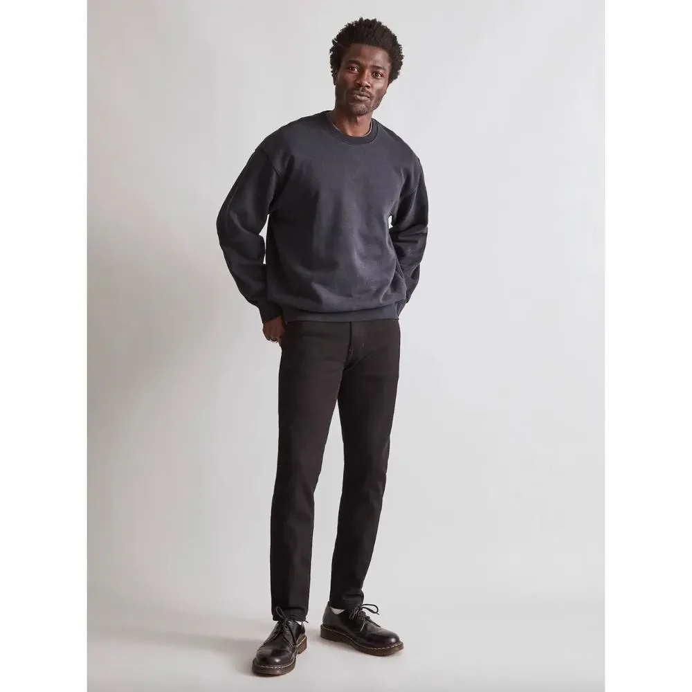 Madewell Athletic Slim Jeans Mens Tapered Stretch Denim Black Mid Rise 31/32 NWT